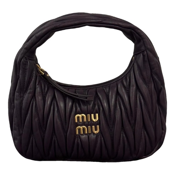Miu Miu BRAND NEW Wonder Dark Purple Handbag - Picture 1 of 10